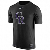 Colorado Rockies Nike Collection Legend Logo 1.5 Performance WEM T-Shirt - Black,baseball caps,new era cap wholesale,wholesale hats